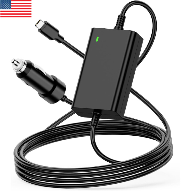 Car Charger for Dell Latitude 5330 5400 5401 5410 5411 Laptop Charger 90W Type-C