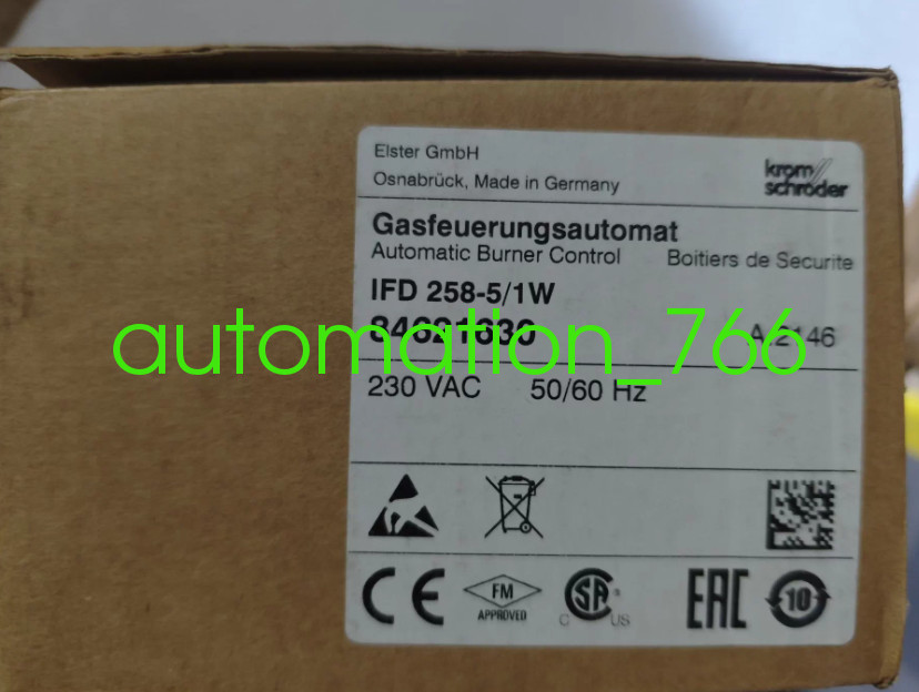 1PCS NEW Krom Schroder IFD 285-5/1W 84621630 Burner controller Via DHL or Fedex