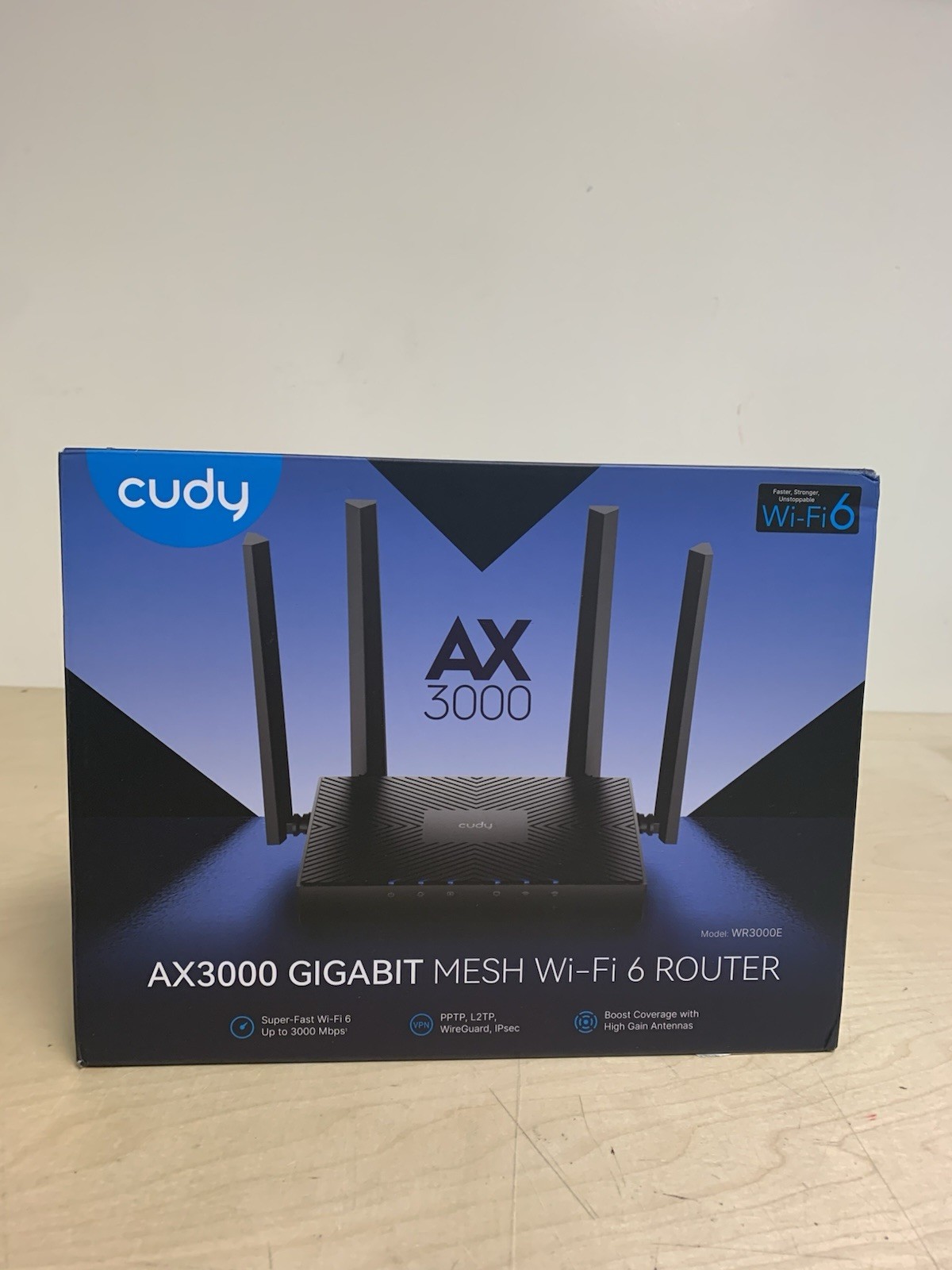 Cudy AX3000 Gigabit Dual Band Wi-Fi 6 Mesh Router Retail Model: WR3000E