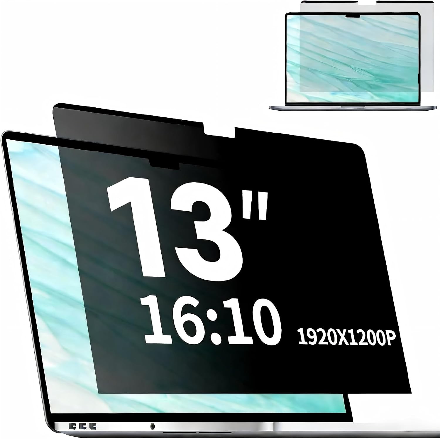 Magnetic Laptop Privacy Screen 13.3 Inch 1920x1200P Removable Matte Anti Glare