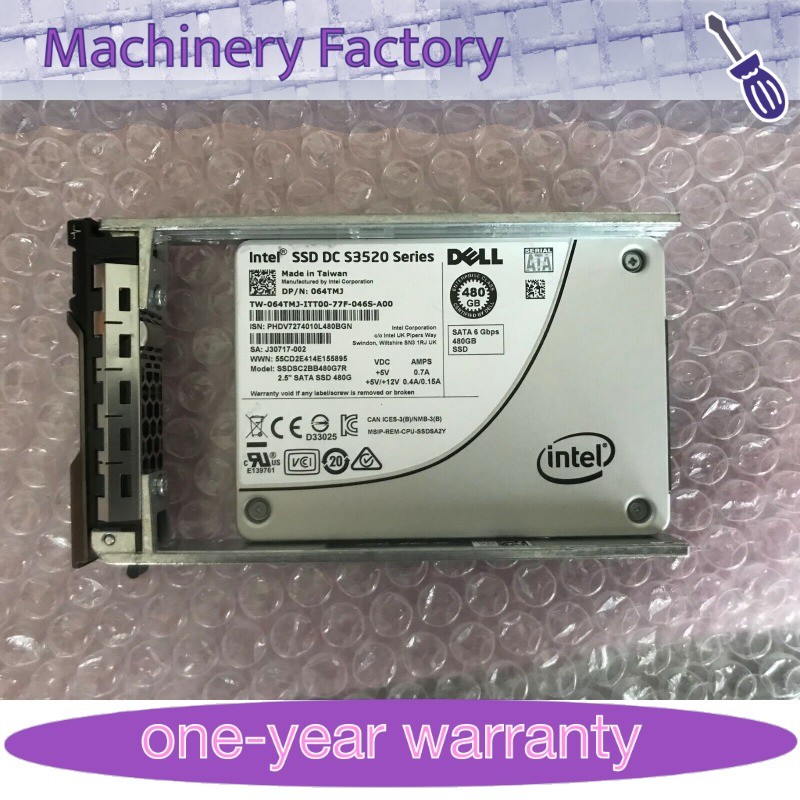 New 64TMJ 064TMJ SSDSC2BB480G7R DELL 480GB 6G 2.5" SATA S3520 SOLID STATE DRIVE