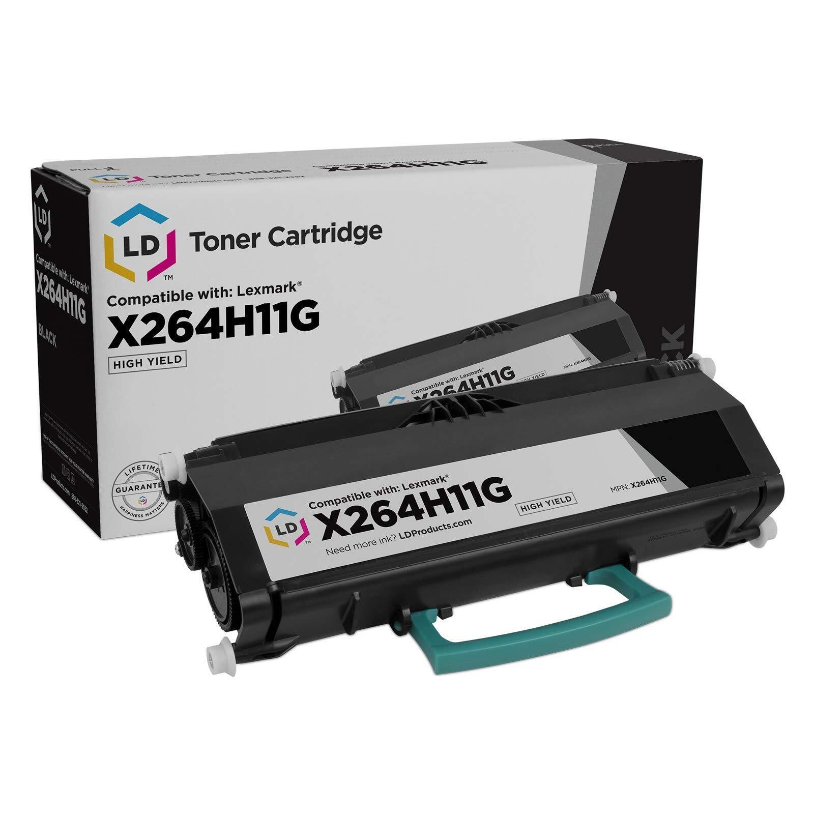 LD X264H11G Black High Yield Toner Cartridge for Lexmark X264DN X363DN X364DN