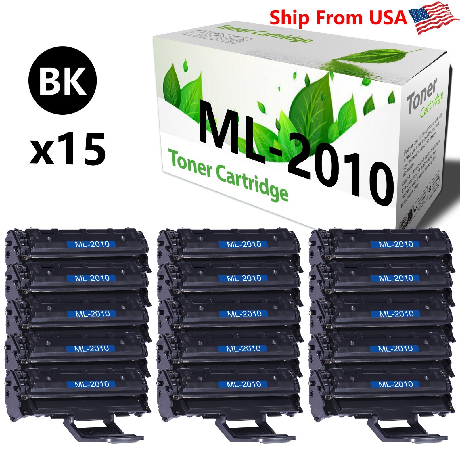 15PK ML2010 Toner Cartridge for ML 1625 1625R Printer