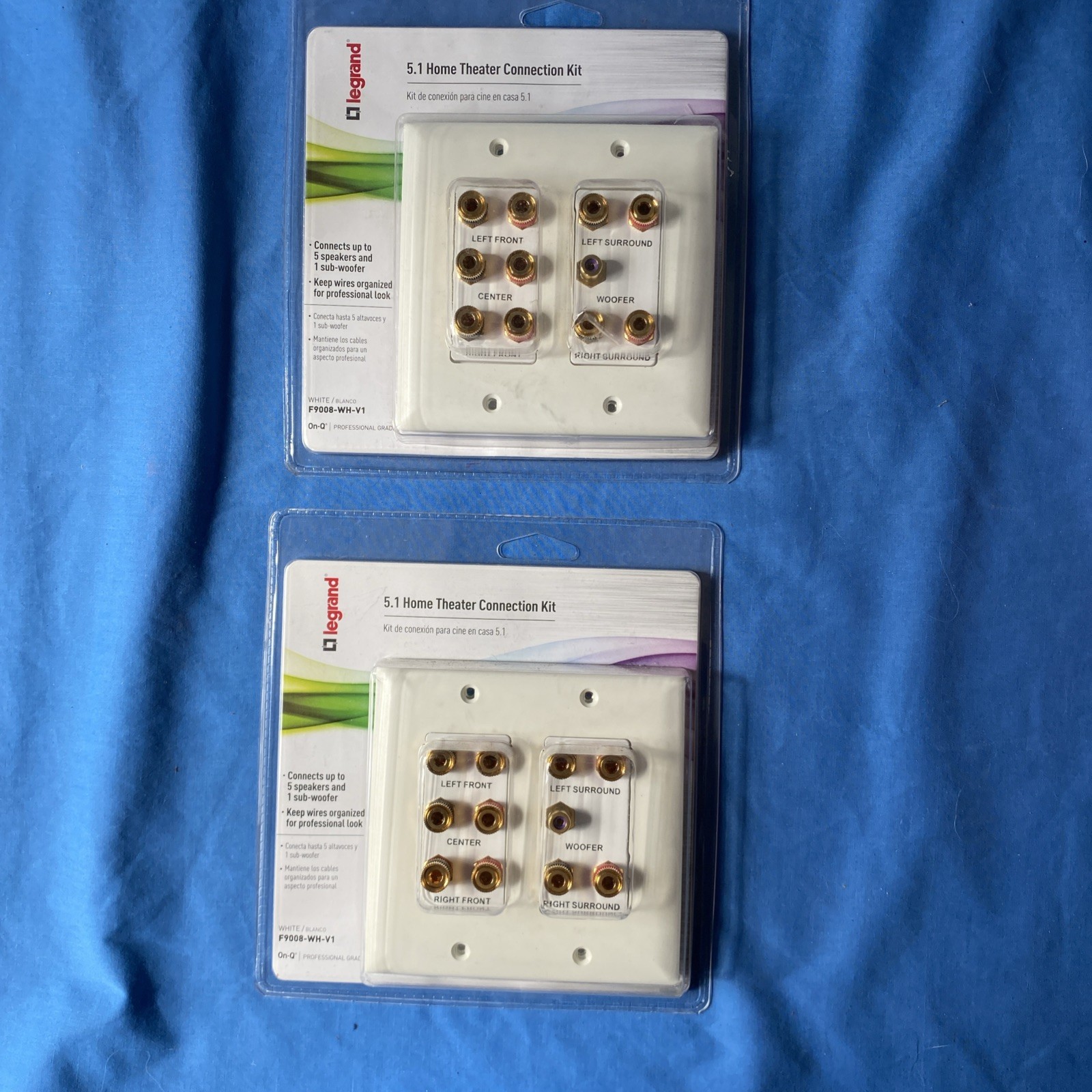 New Legrand ON Q F9008WHVI 5.1 Home Theater Connection Kit For Surround System