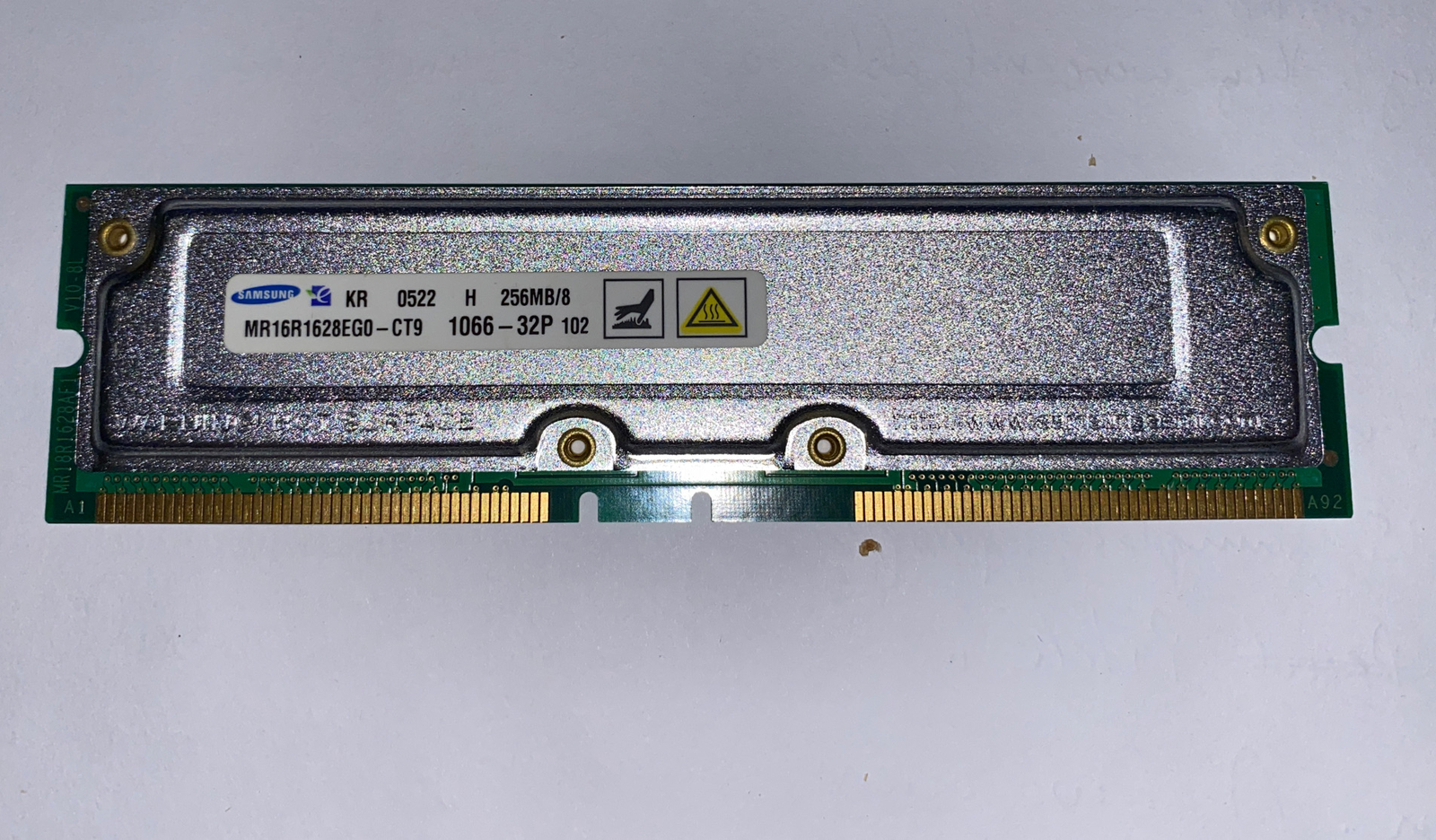 SAMSUNG Original 184-Pin 256MB RAMBUS RDRAM PC-800 MR16R1628EG0-CM8