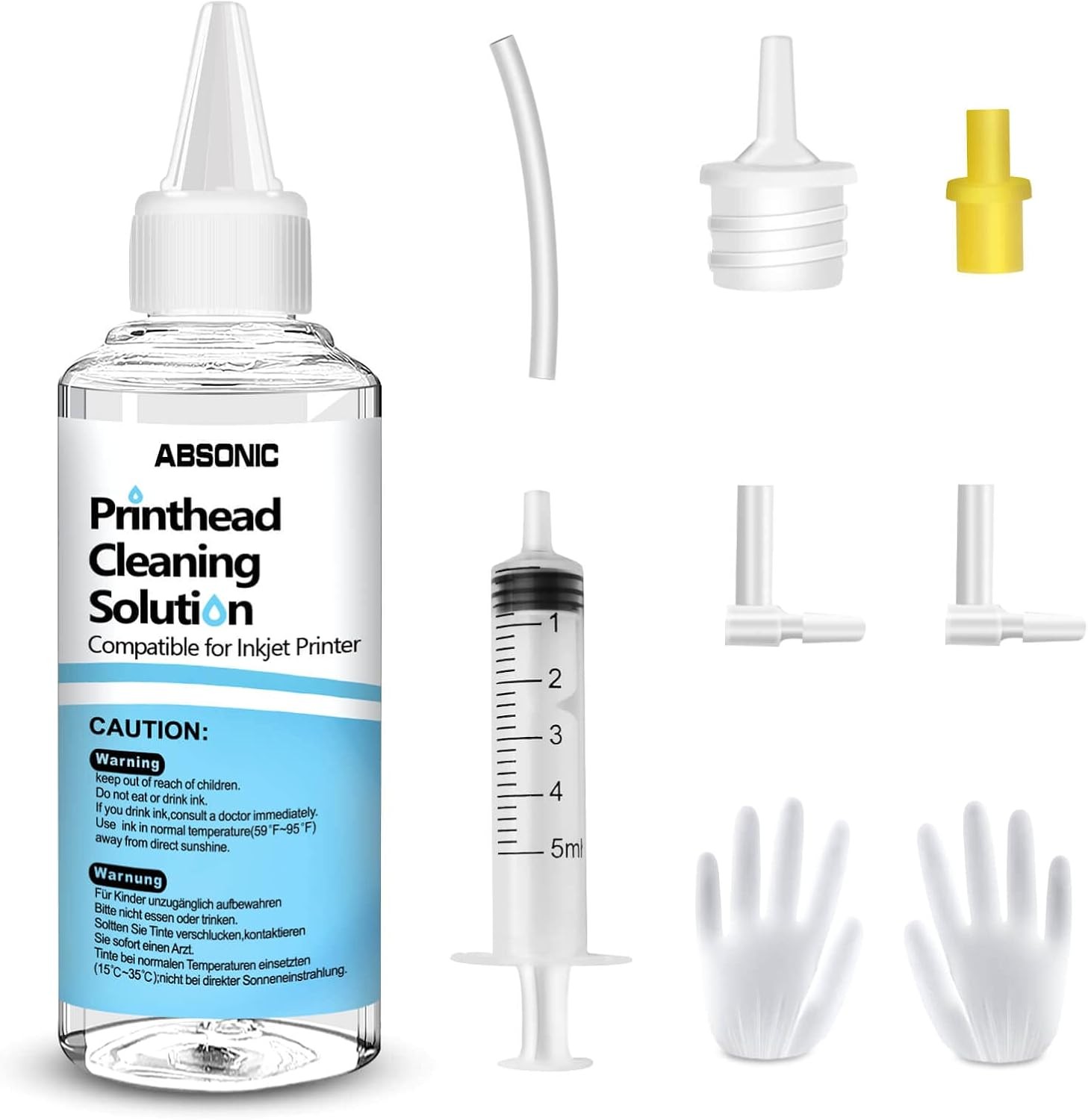 Printer Cleaning Kit for Epson, Printhead Cleaning Kit for HP, Inkjet Printer