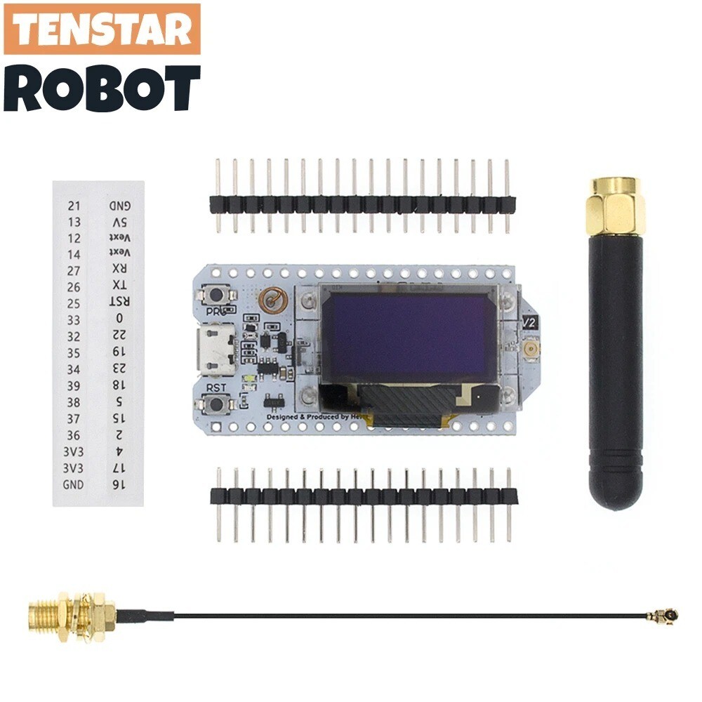 SX1276 ESP32 LoRa 868MHz-915MHz 0.96 Inch Blue OLED Display Bluetooth WIFI Kit D