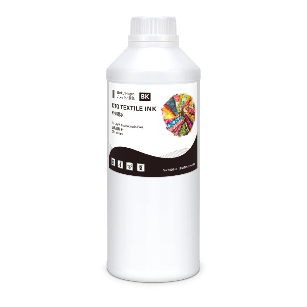 1000ml DTG Textile Pigment Ink for Ricoh GEN5/GEN5i/GEN6 heads Garment Printing