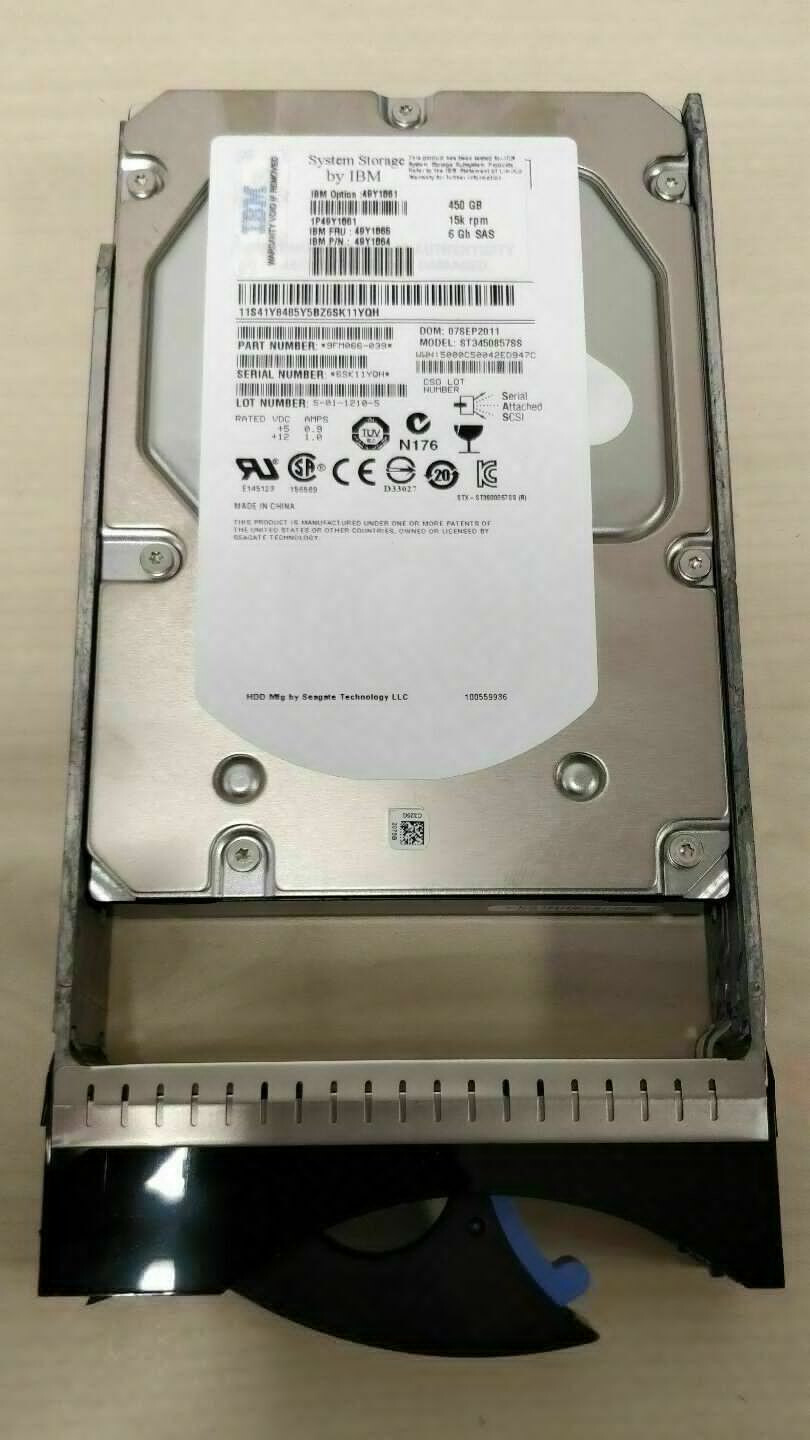 IBM 49Y1861 49Y1864 49Y1865 450GB 15K SAS 6G 3.5" HDD Hard Drive