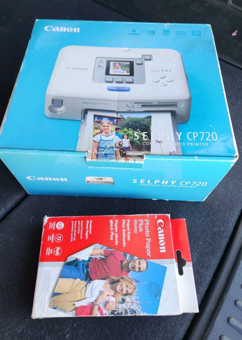 Canon Selphy CP 720 Compact Photo Printer + Photo Paper In Box