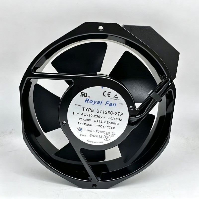 For Royal Fan UT156C-2TP AC200V-230V 26/29W Aluminum Frame Cooling Fan