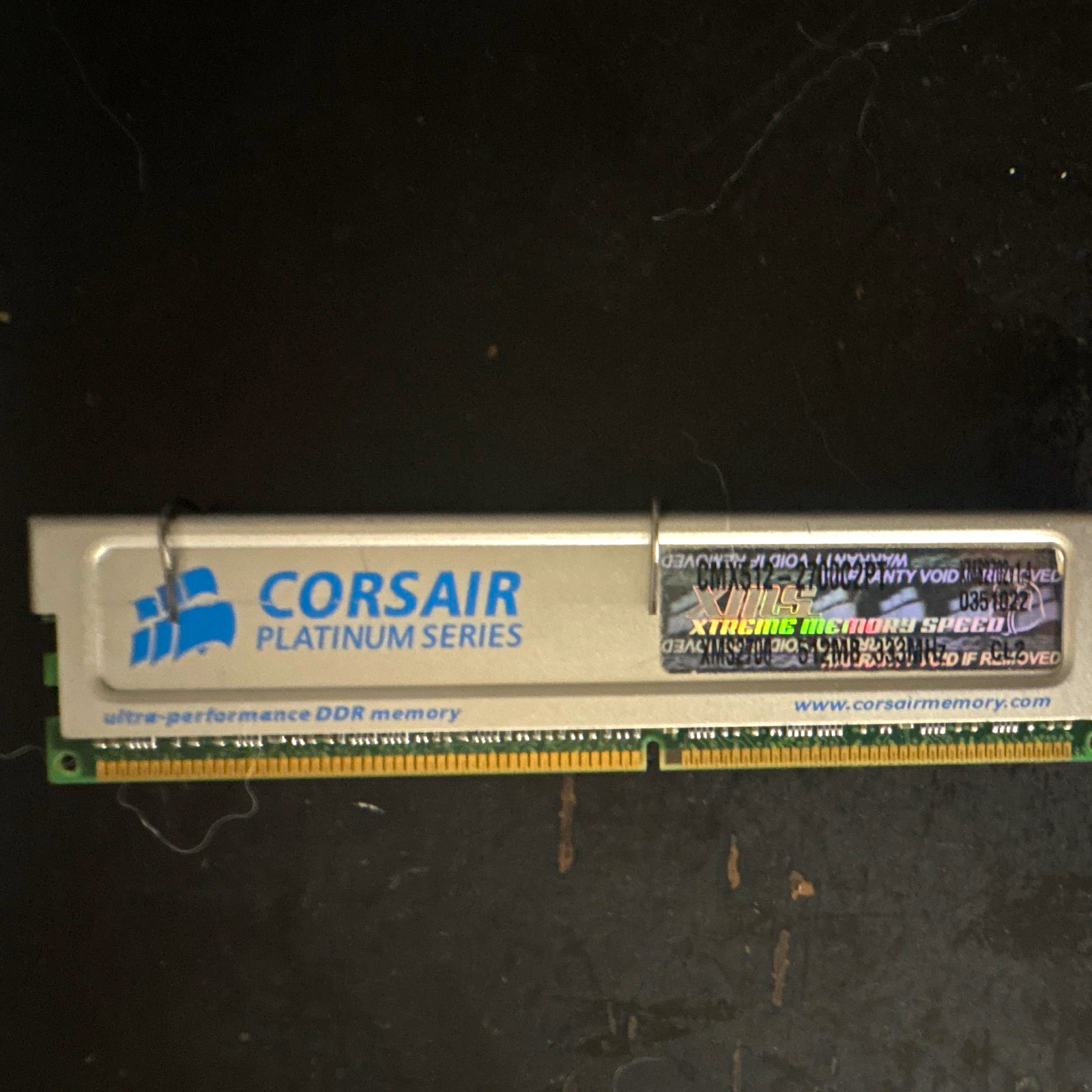 Corsair Platinum Series 512MB PC-2700 DDR-333 184-Pin DIMM CMX512-2700C2PT