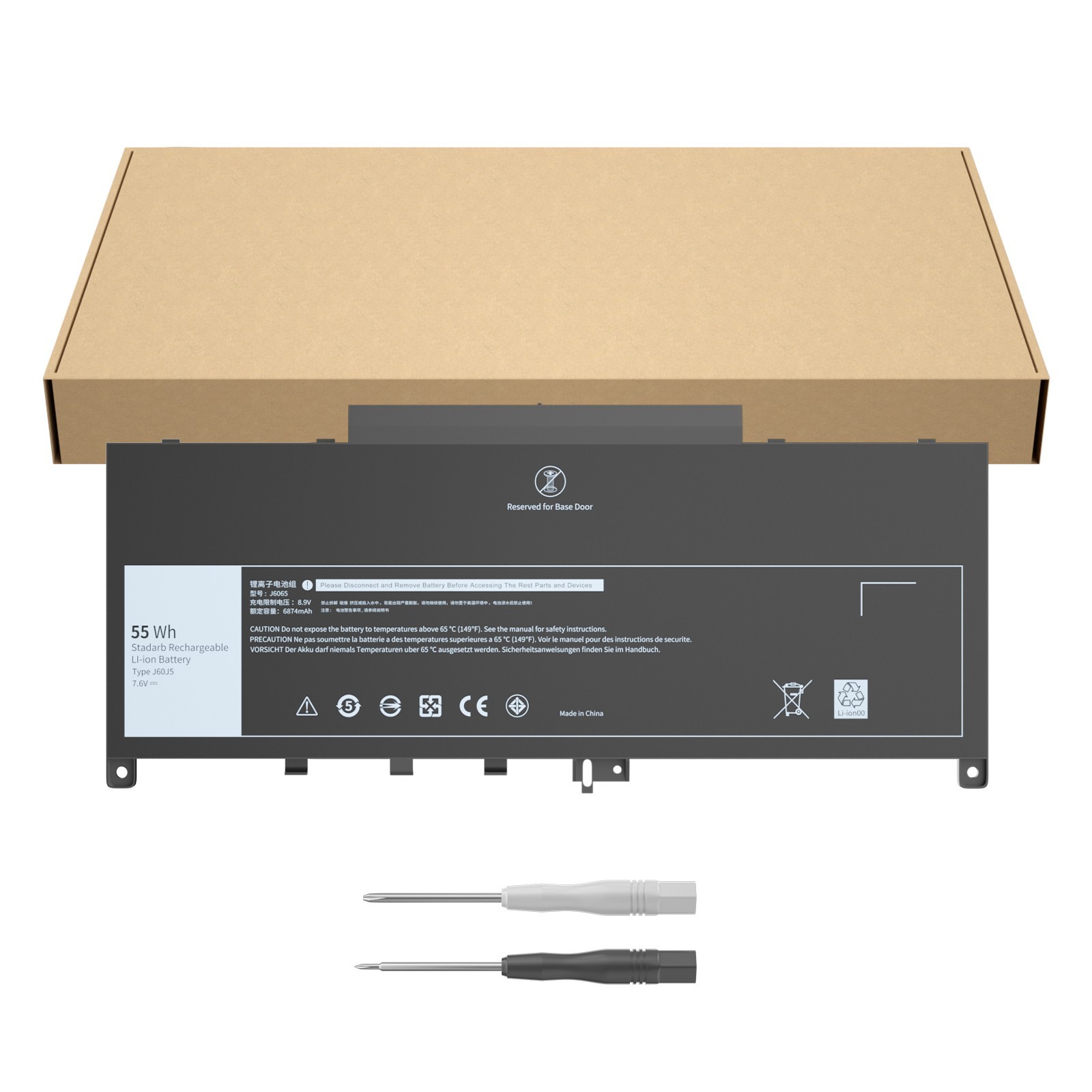 Dell J60J5 55Wh 7.6V Genuine Li-Ion Laptop Battery For Dell Latitude E7270 E7470