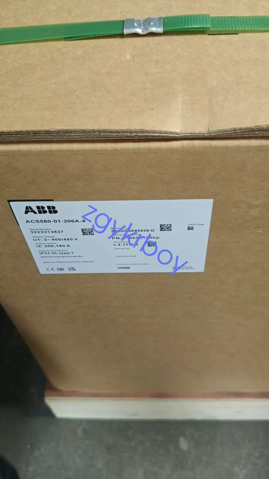 1 PC Brand New ABB ACS580-01-206A-4 110KW Frequency Converter