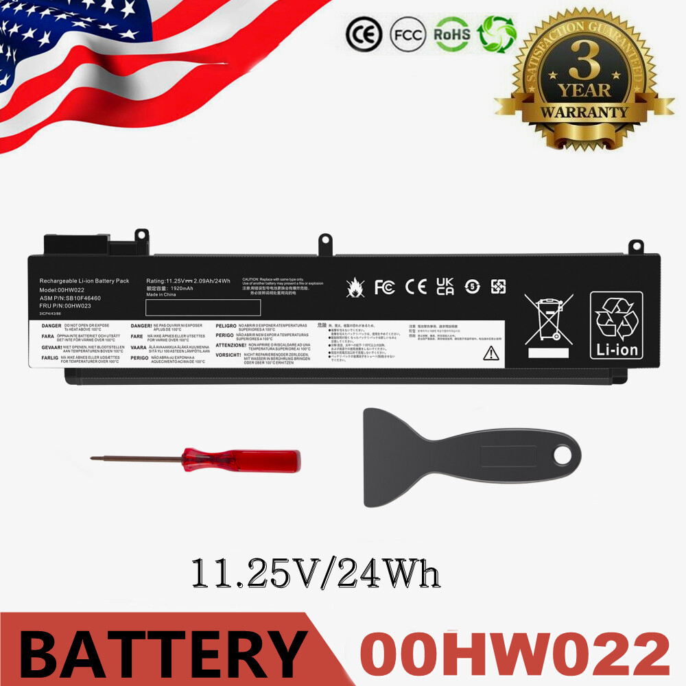 LOT 10 00HW022 00HW023 Battery ThinkPad T460s T470s Series SB10F46461 SB10F46460