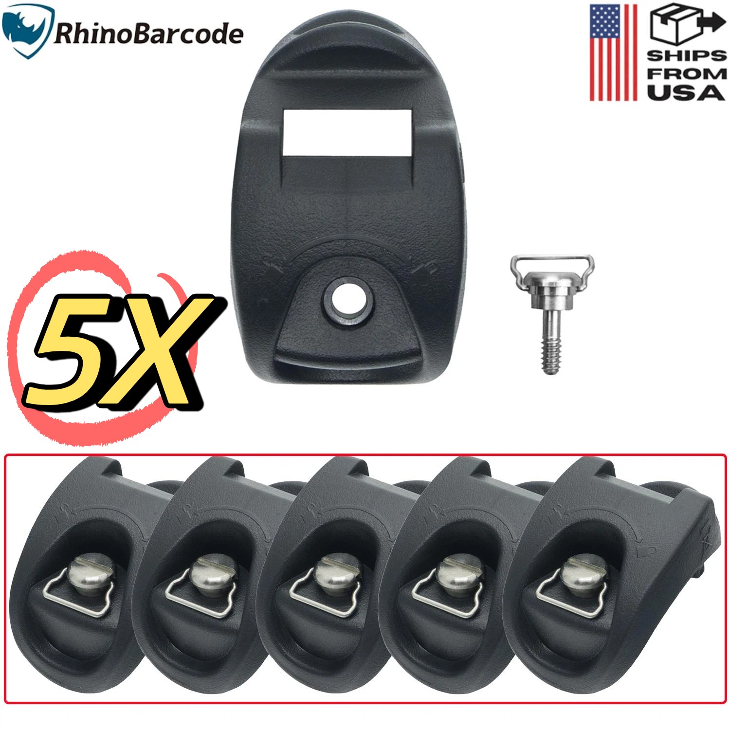 5X Battery Door Cover for Honeywell for Xenon 1902-GSR 1902-GHD Scanners