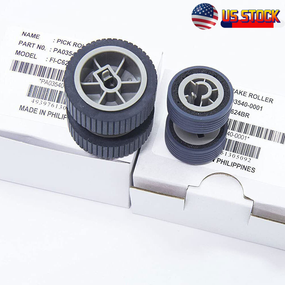 10SET PA03540-0001 PA03540-0002 Pick Brake Roller for Fujitsu FI-6130 Fi-Fi-6140