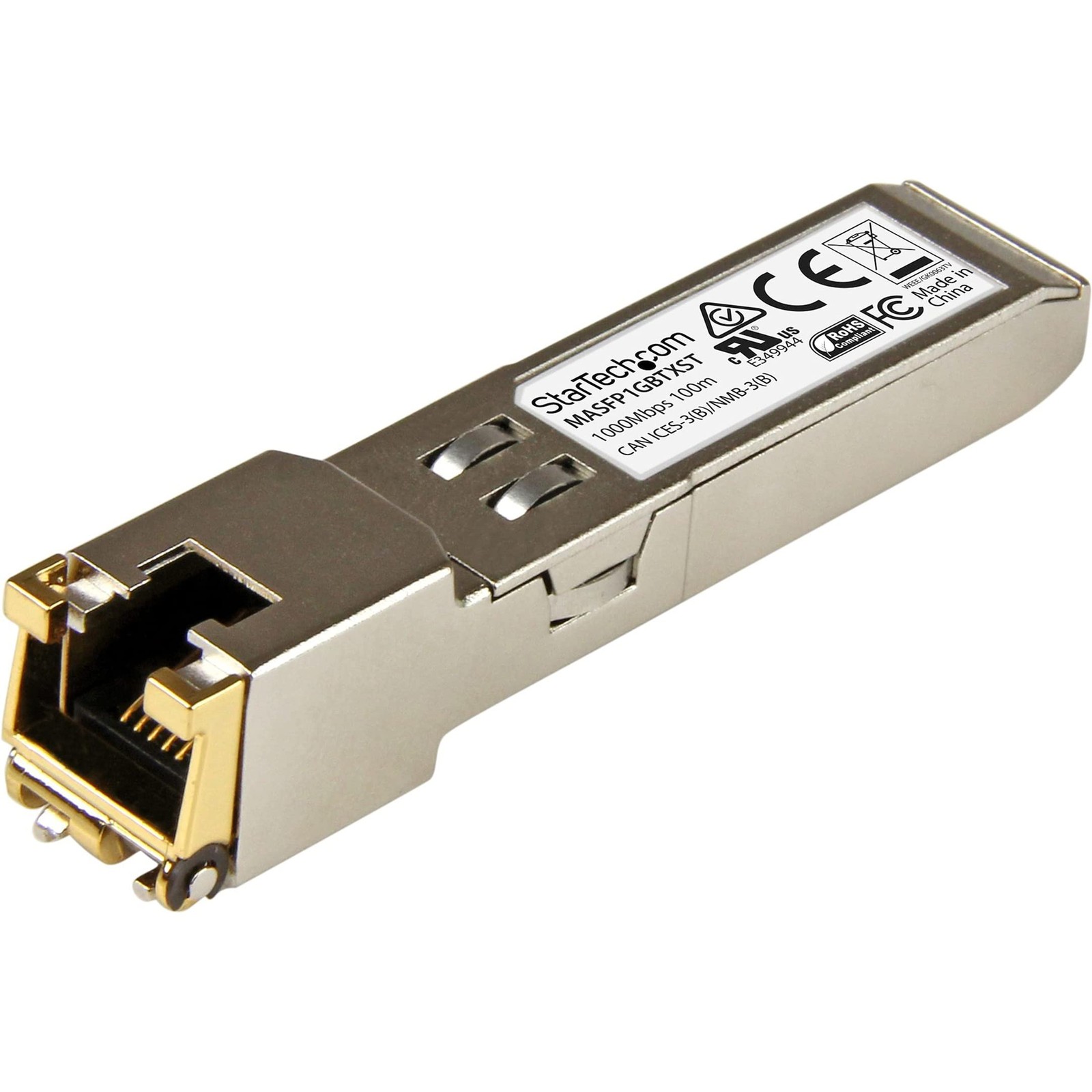 StarTech.com Cisco Meraki MA-SFP-1GB-TX Compatible SFP Module - 10BASE-T - SFP t