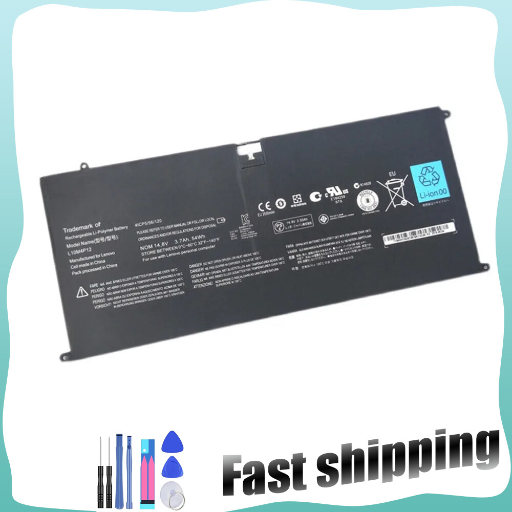 L10M4P12 Battery For Lenovo IdeaPad Yoga 13 U300 U300s 4ICP5/56/12 new