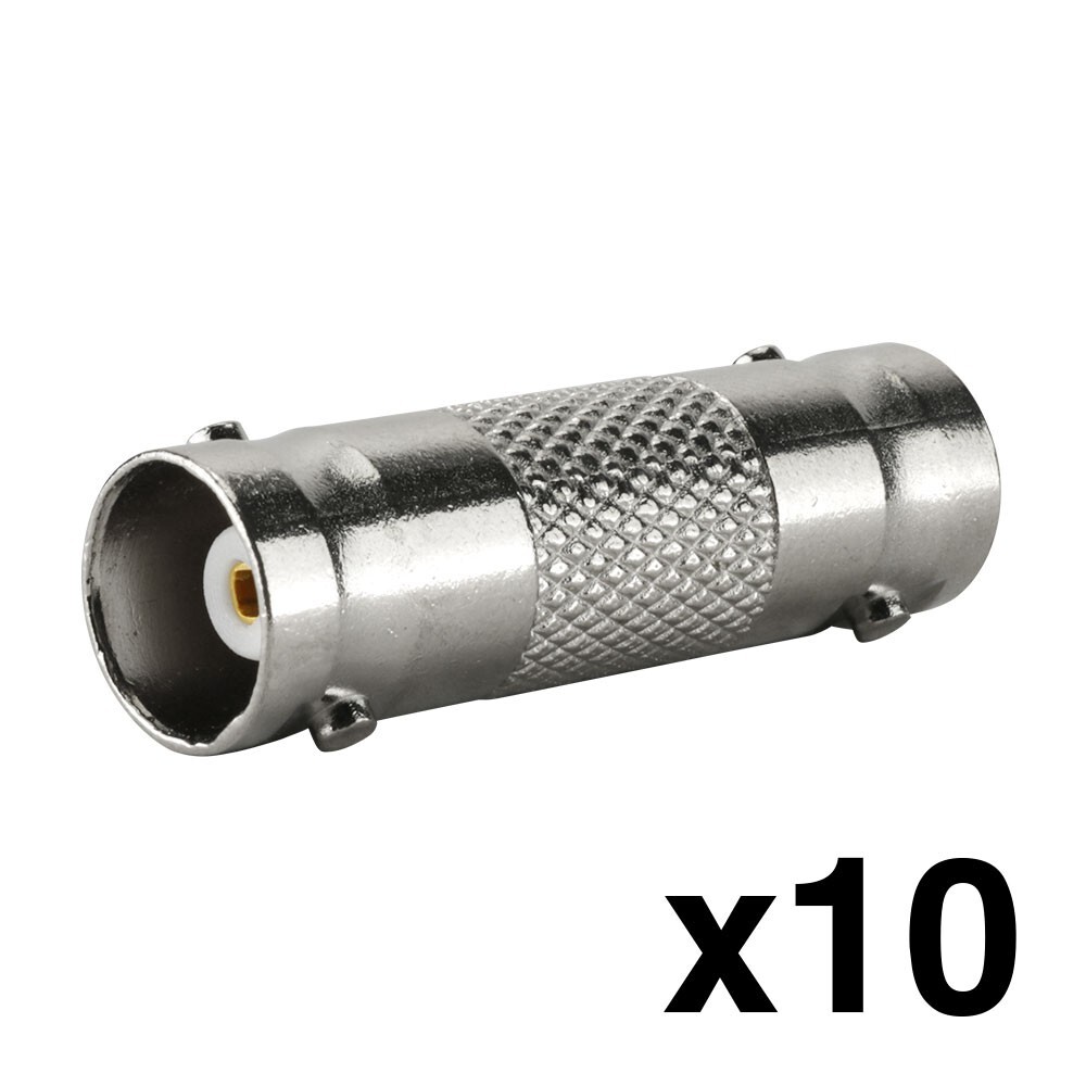 Construct Pro BNC Female to BNC Female Adaptors (10 Pack)