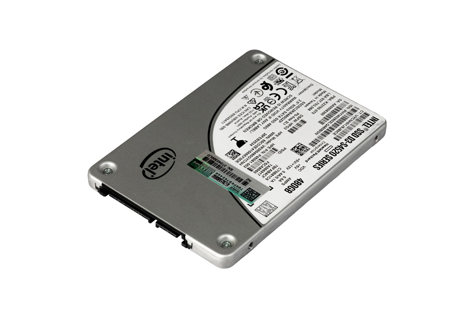 Hard drive HPE 480GB SSD SATA 6G 2.5" 3D TLC NAND MU AES-256 512e P45081-002