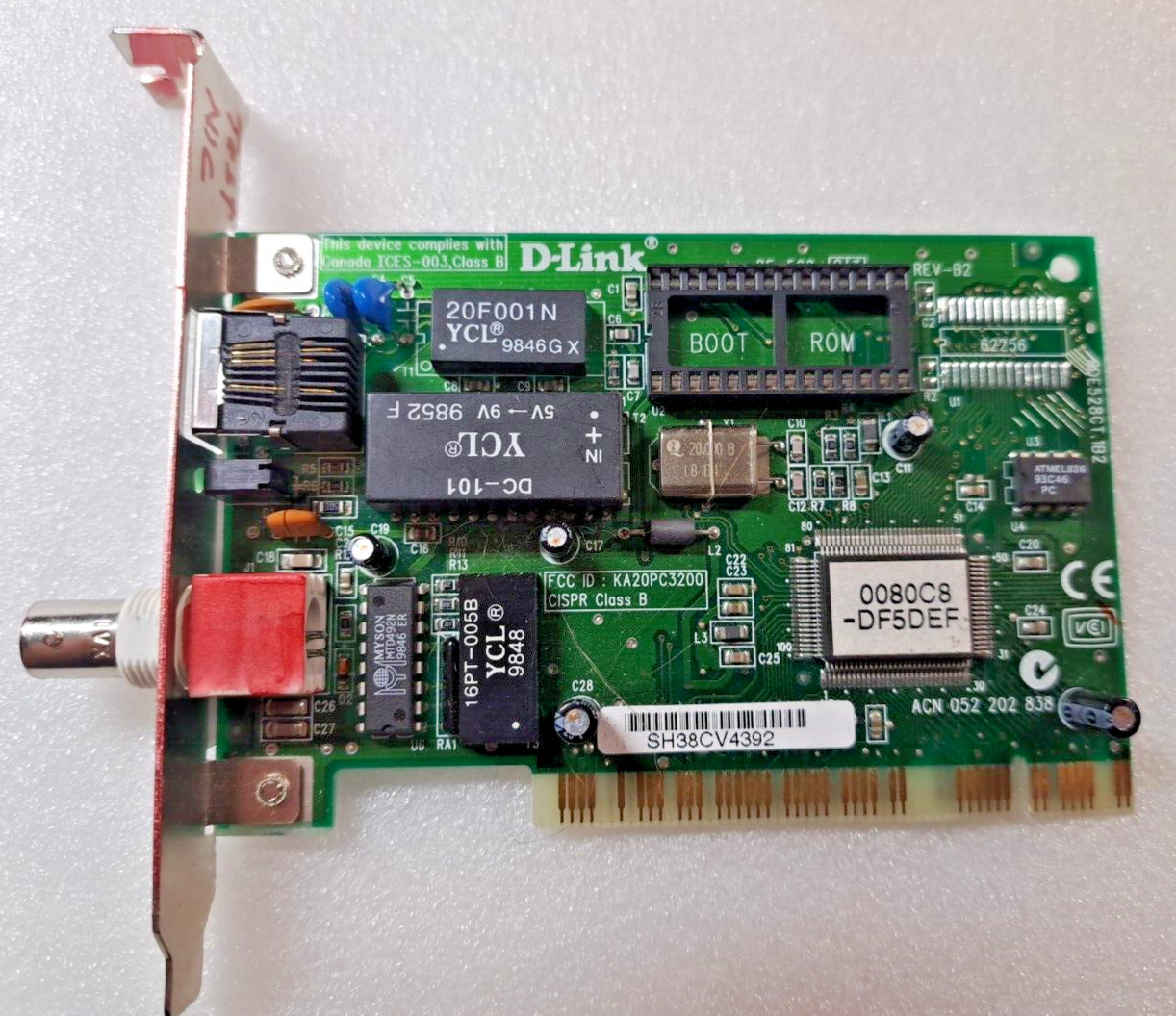 D-Link Network Interface Card 10Mbps Combo Ethernet PCI Adapter