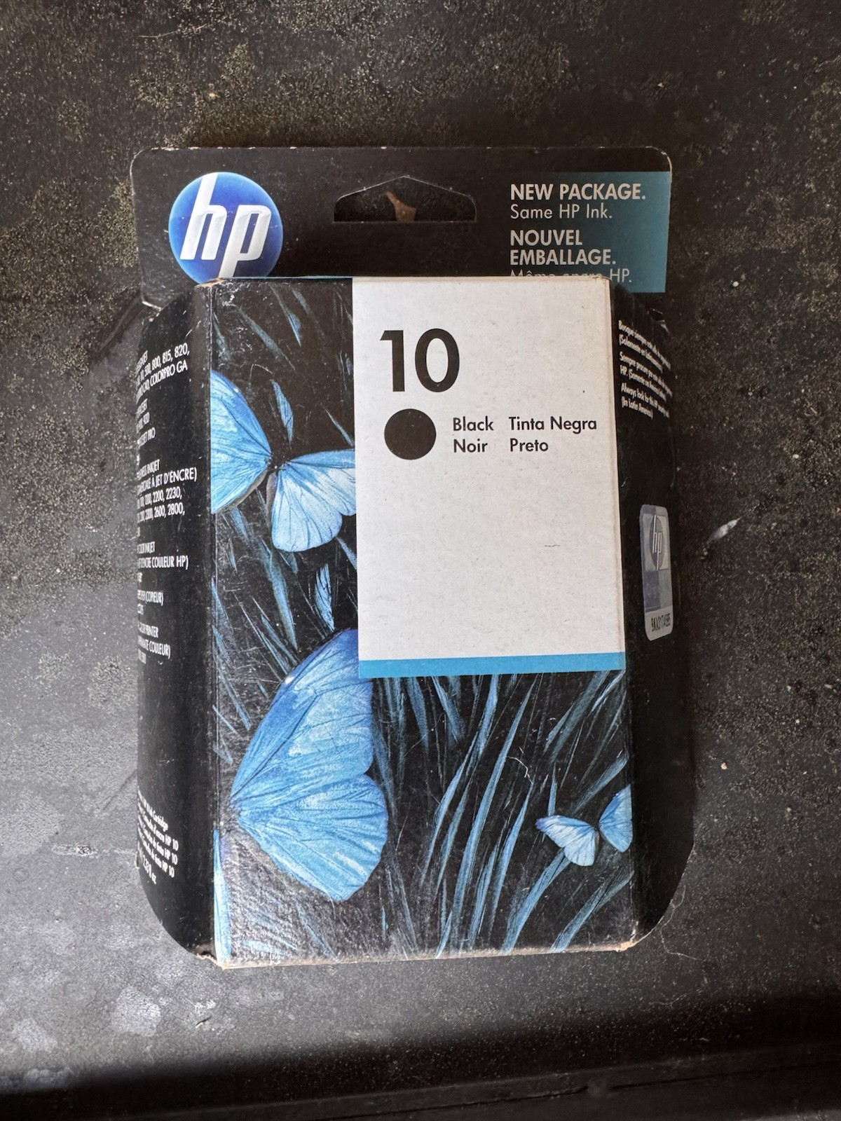 Genuine HP 10 Black High Capacity Ink Cartridge NEW Expired 10/2020