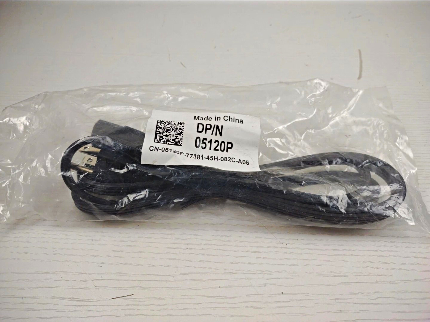 Dell DP/N 05120P Black AC Power Cable NEMA 5-15P to IEC C13 CN-05120P