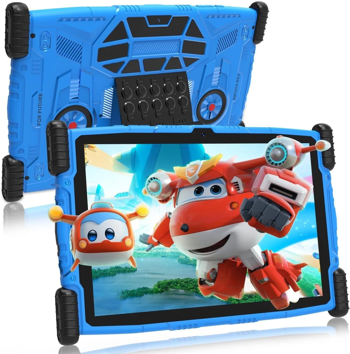 MEIZE 10" Kids Tablet Android 13, 8GB RAM 64GB, HD Screen, Parental Control Blue