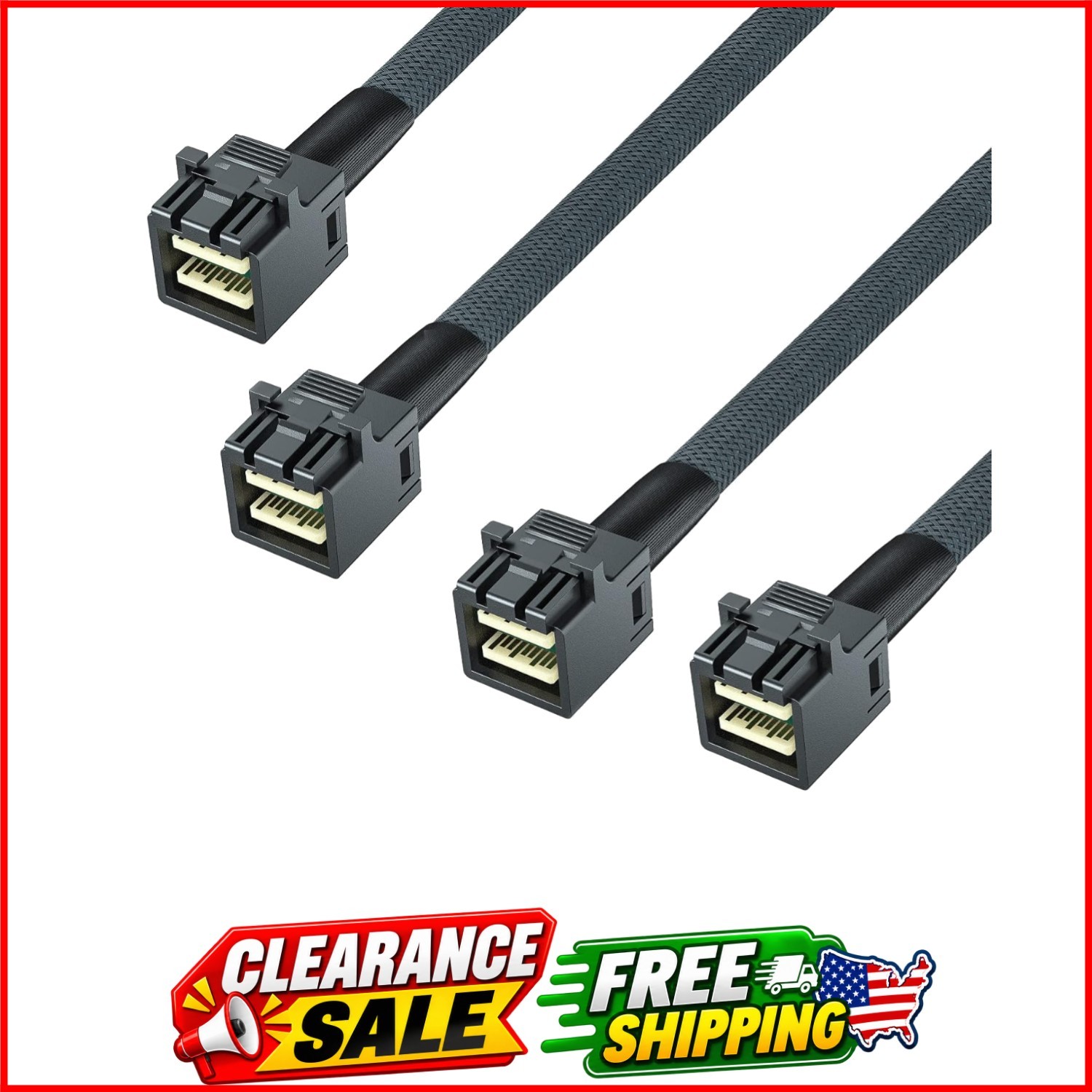 SFF-8643 to SFF-8643 12G Internal Mini SAS HD Cable, with Sideband, for NVMe ...