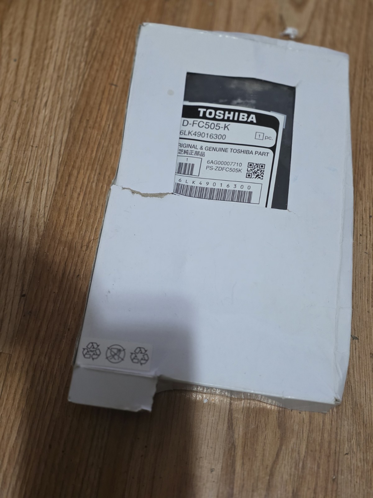 New Toshiba D-FC505-K Black Developer 6LK49016300 e-STUDIO | Crushed Box