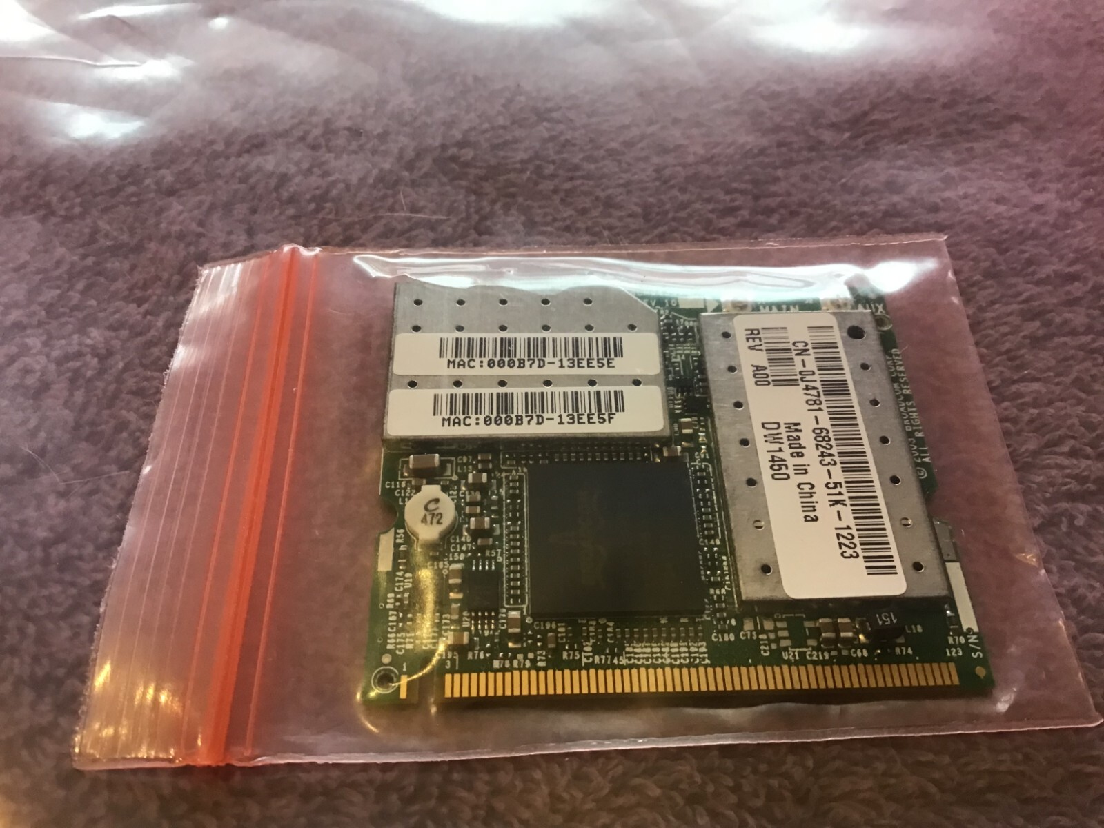 DELL/Broadcom BCM94309P BRCM1007 0J4781 laptop WiFi card D810