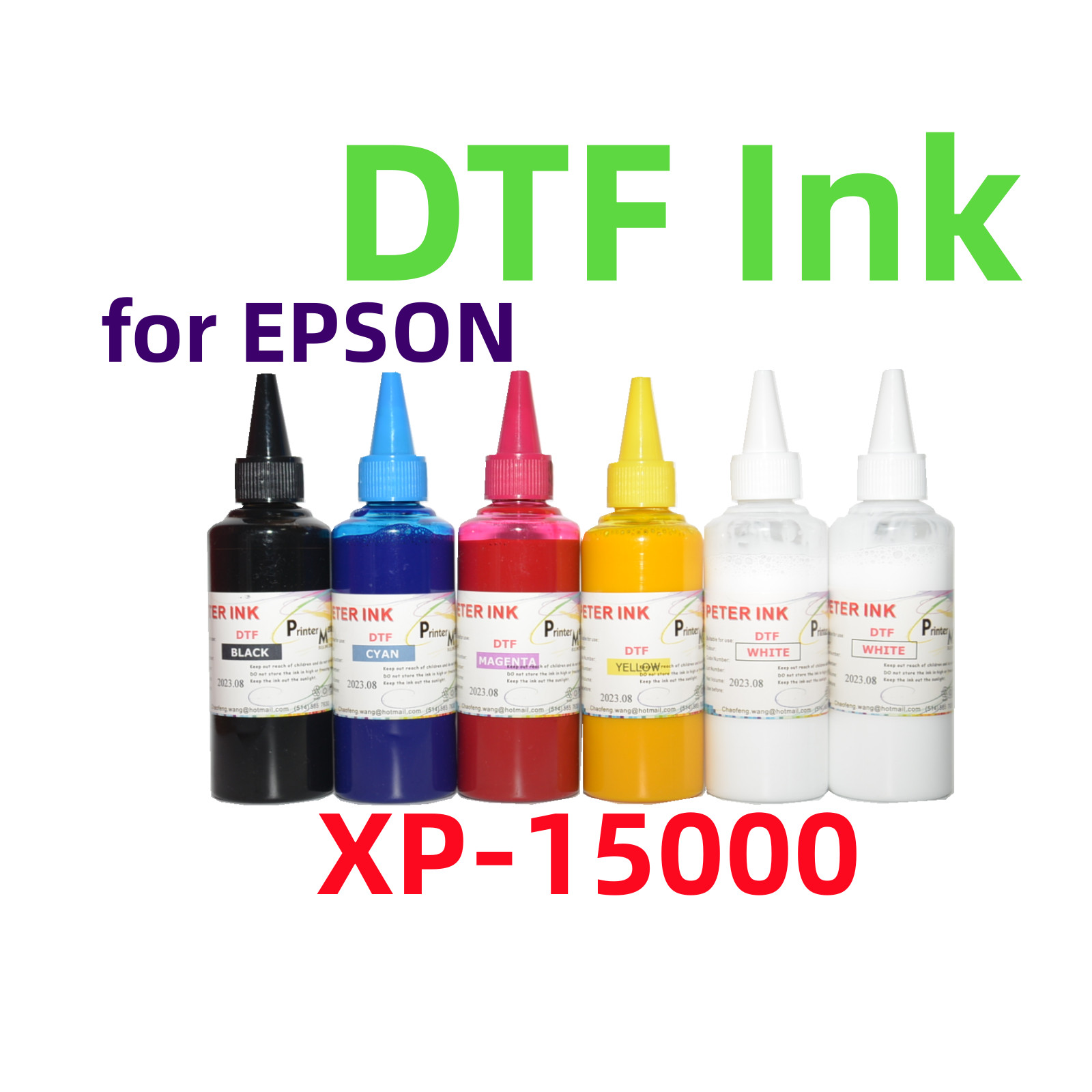 6X100ML DTF Direct To Film refill Ink for Printer XP-15000 ET-8550 ET-8500