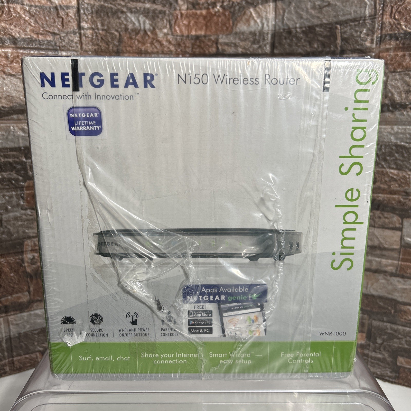 Netgear N150 4-Port Wireless Router WNR1000 NIB Sealed NOS 