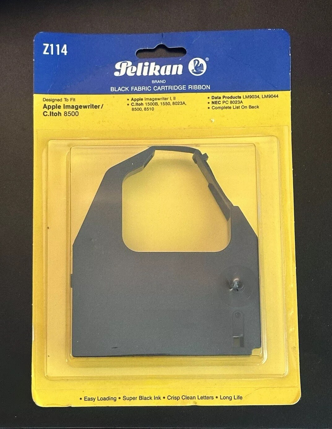 Pelikan Brand Black Fabric Cartridge Ribbon Z114 NEW IN BOX