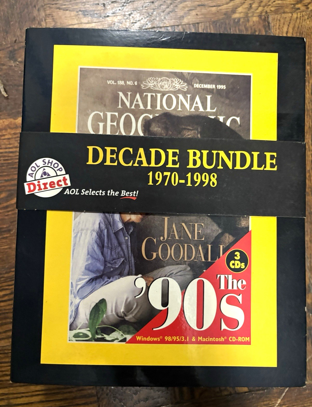 National Geographic Interactive Decade Bundle 1970-1998 Magazine CD-ROM 3 CD