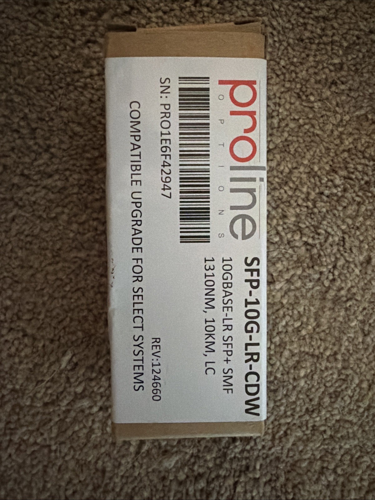 Proline SFP-10G-LR-CDW 10GBASE-LR SFP+ SMF 1310nm 10km LC
