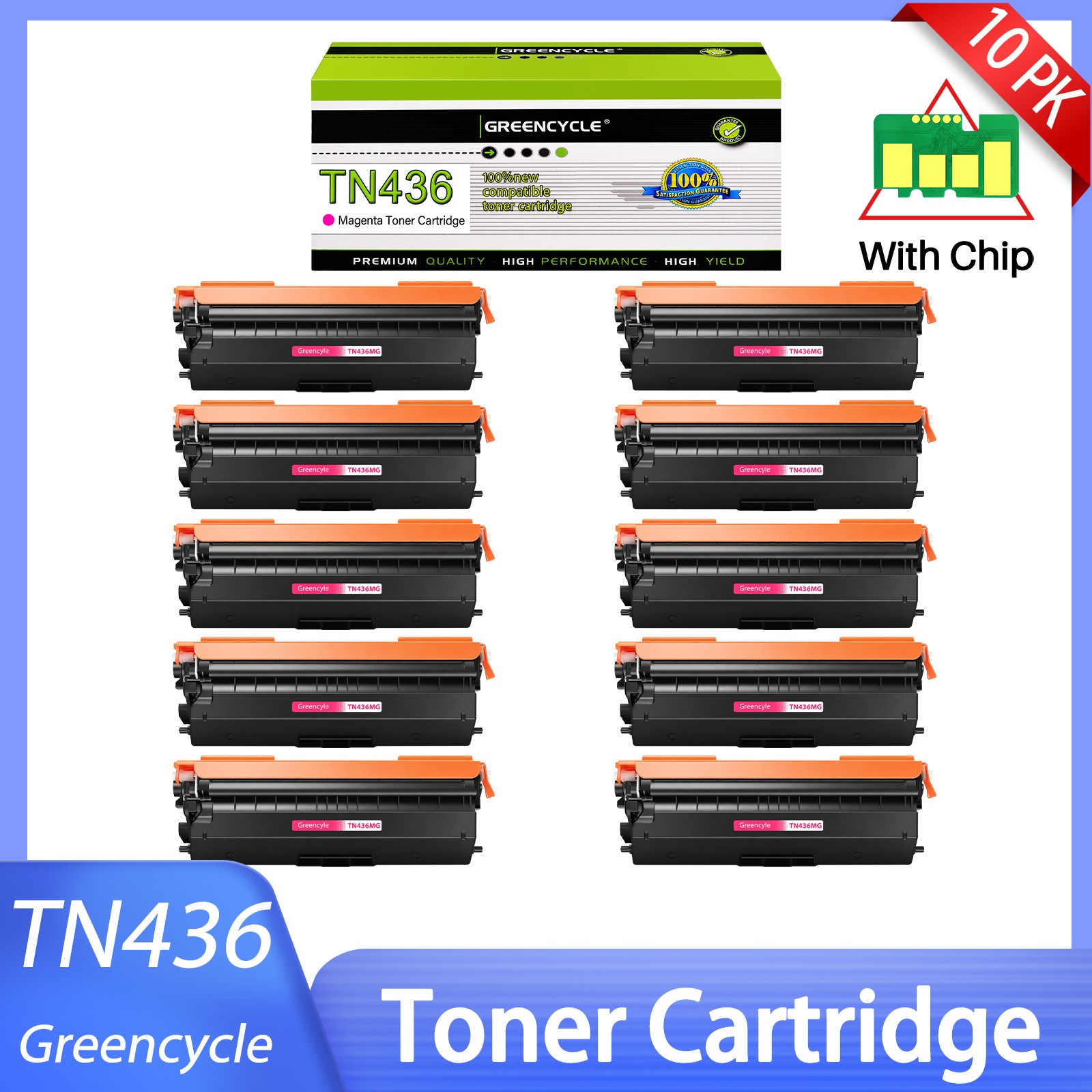 10PK TN436 MG Toner Cartridge Compatible For Brother HL-L8260CDW MFC-L8690CDW