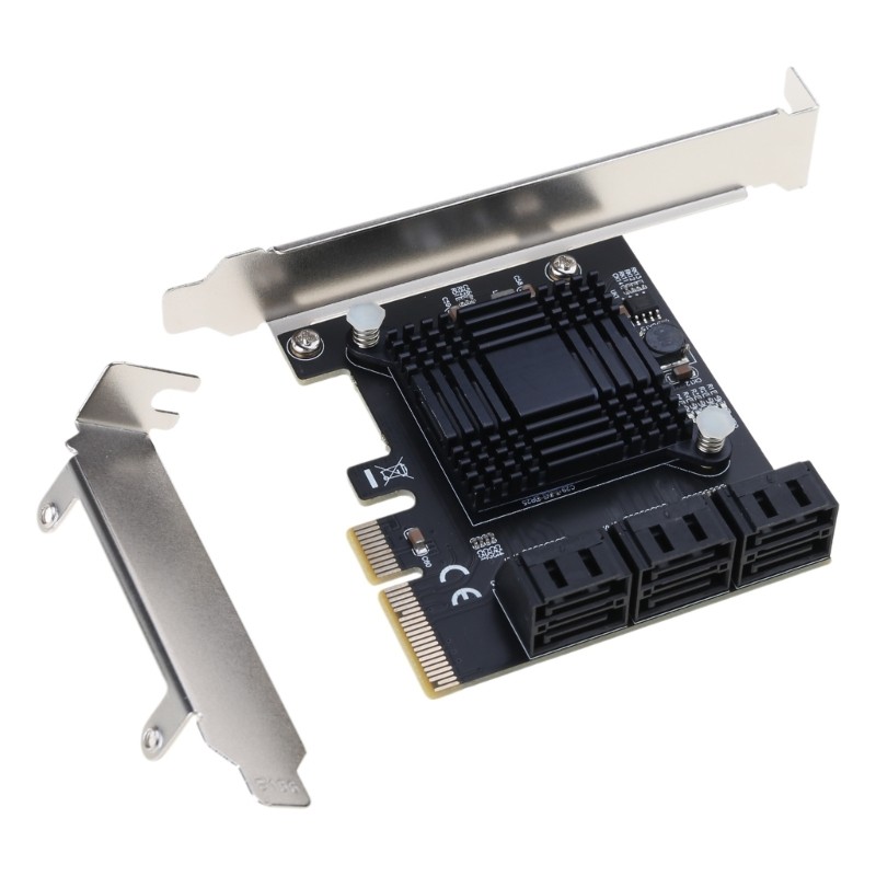 Internal 6 Port III 6GB/S Pci-E X1 Controller Card for Desktop Support SSD