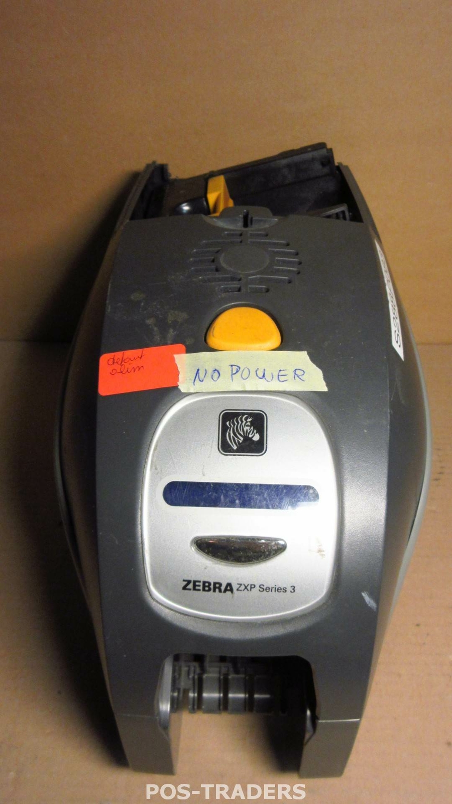 Zebra ZXP3 Plastic Color Card Printer WIFI LAN USB NO POWER - MISSING TOP COVER