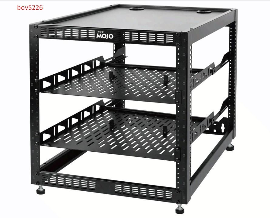12U Open Frame Network Rack for IT & AV Gear,AV Rack Floor Standing,Wall Mounted