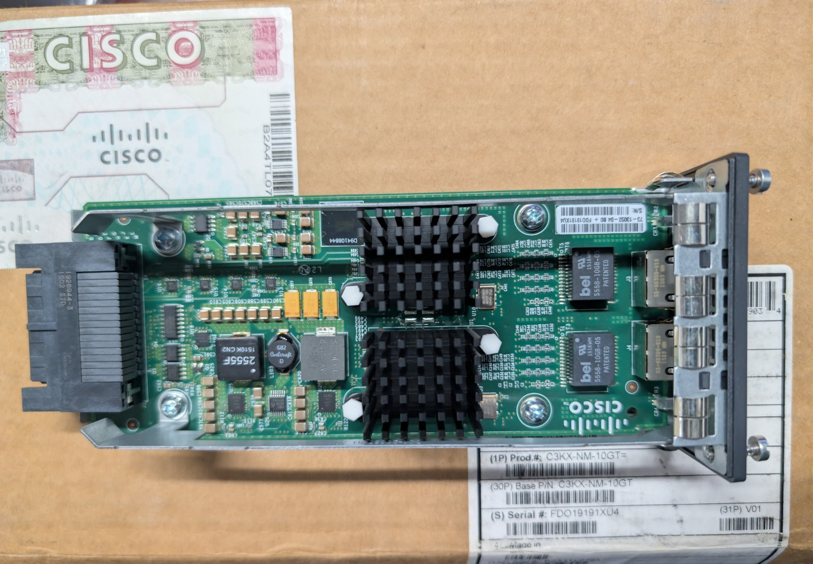 Cisco C3KX-NM-10G 10GB SFP Network Expansion Module 73-12299-04 for C3750