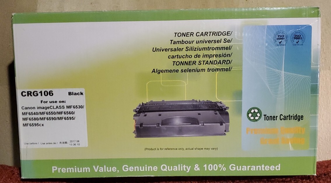 1PK GREENCYCLE CRG 106 Toner Cartridge for Canon C106 imageClass MF6530 MF6540
