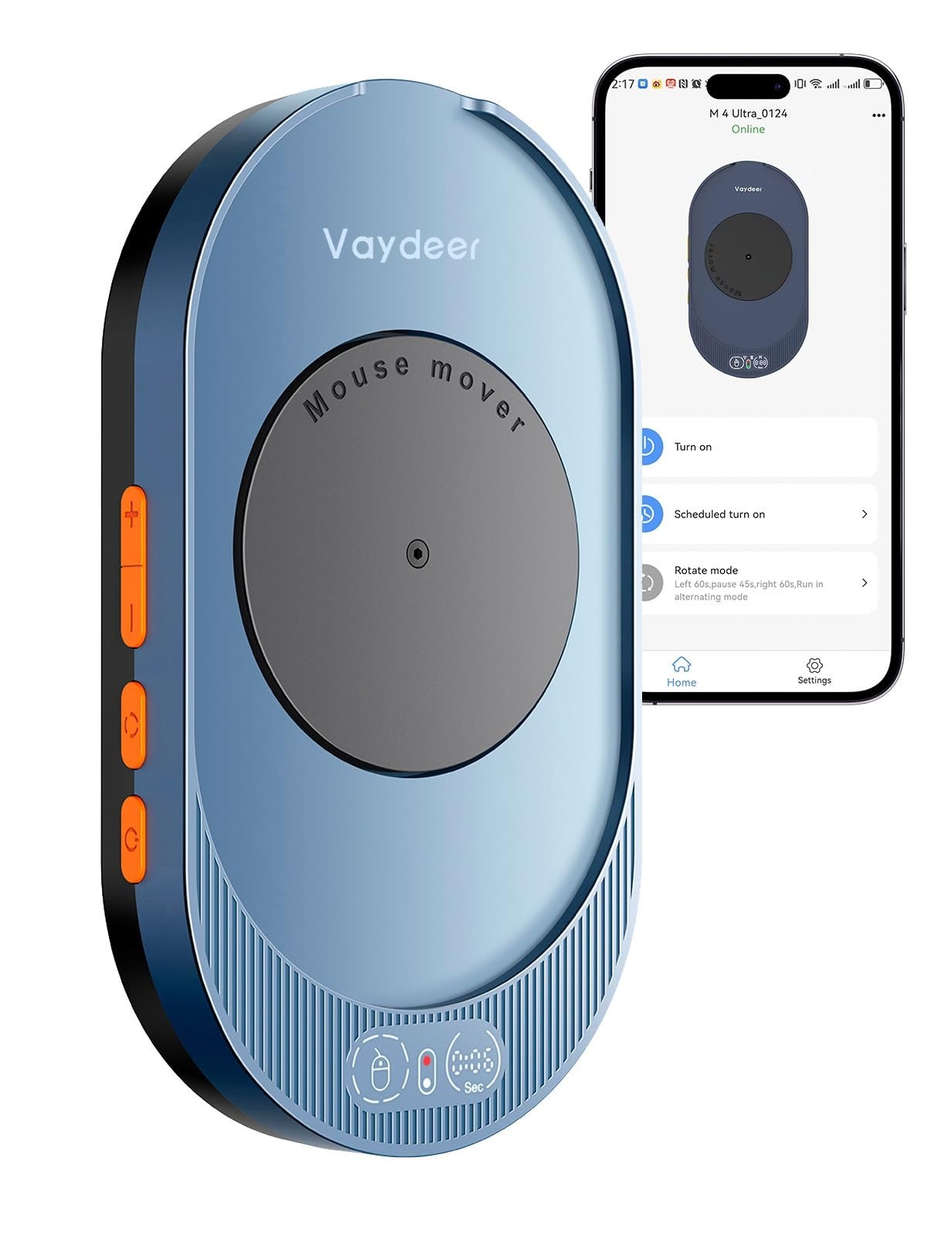 Undetectable Mouse Mover with Remote Control & Timer - Driver-Free Jiggler Devic
