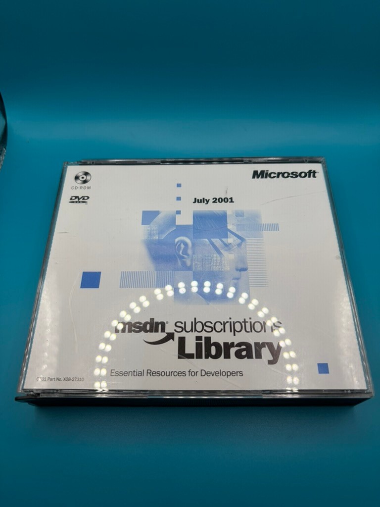 Microsoft MSDN Subscriptions Library July 2001 CD-ROM DVD