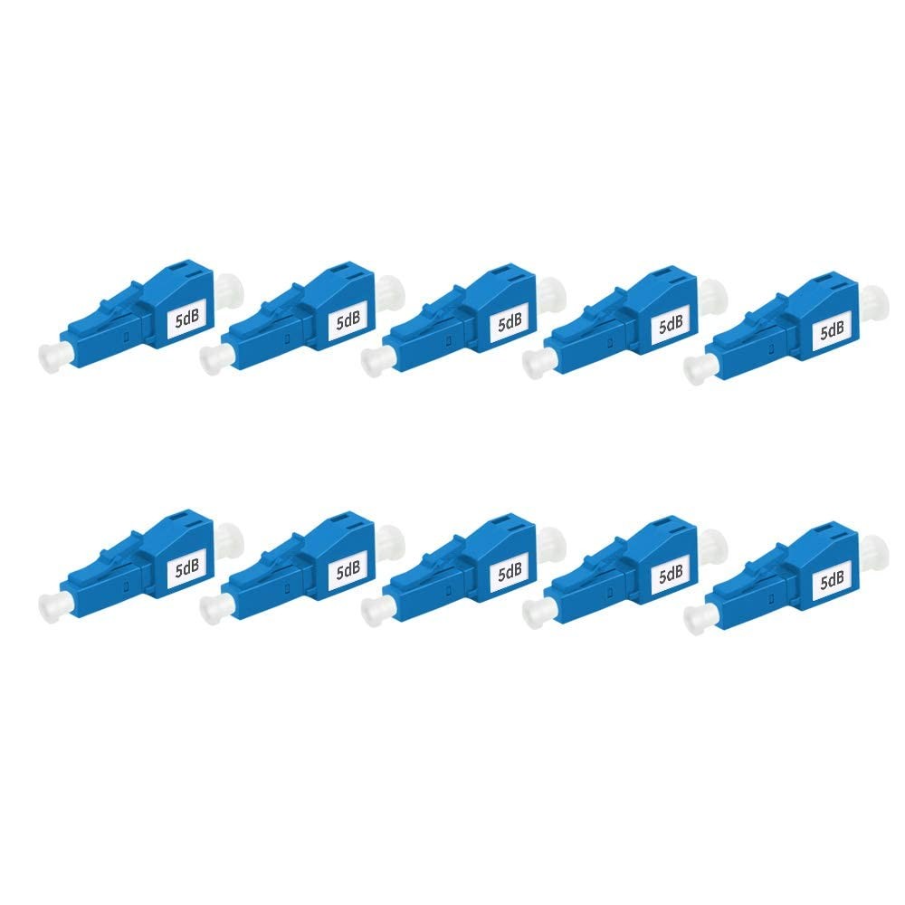 FLYPROFiber- 5dB LC Attenuator SM Single Mode Fixed Fiber Optic Attenuator, M...
