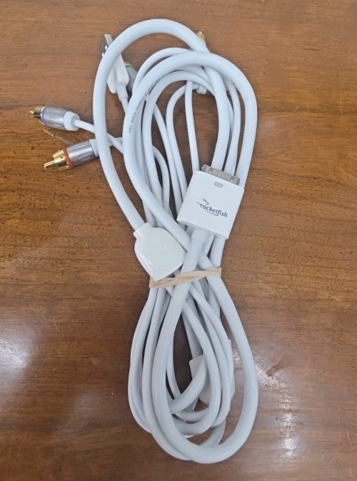  30-Pin Dock to Component RCA Video USB-A Audio AV Cable iPod iPad iPhone