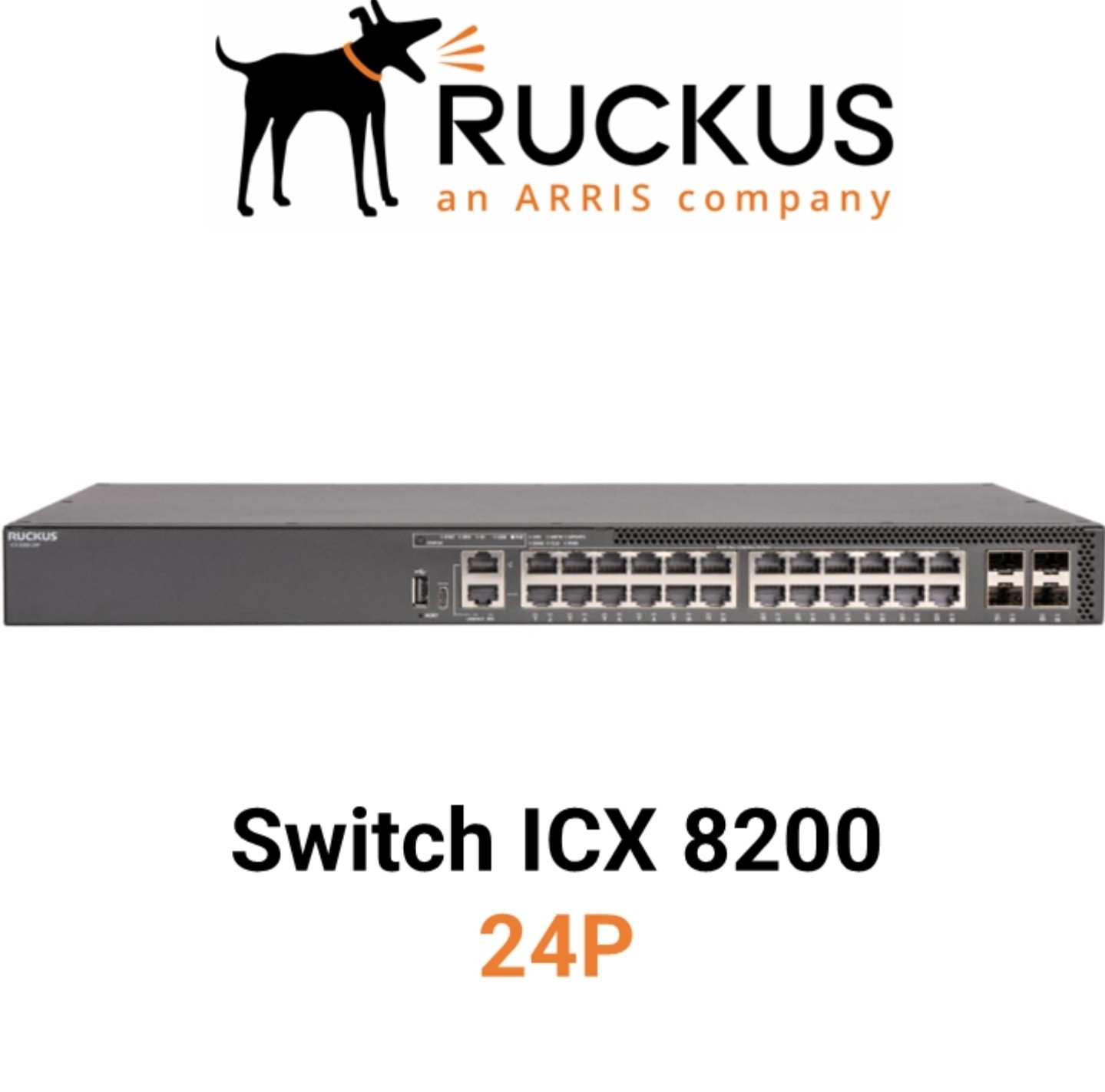 Ruckus ICX 8200-24P PoE+ 24x1G Network Switch