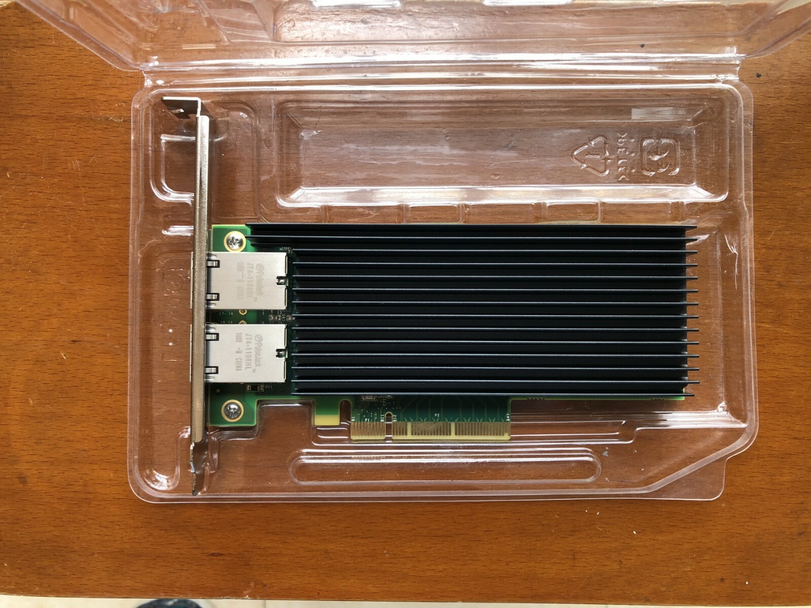 Full height Silicom PE210G2I40E-T Dual Port 10GbE 10G RJ45 Ethernet Adapter 