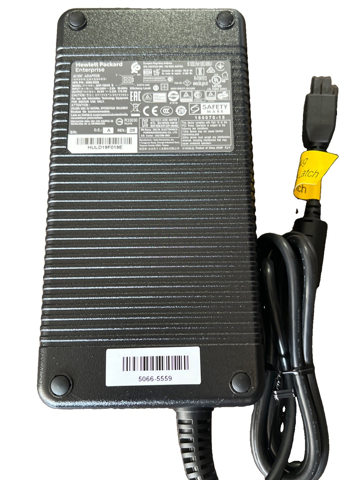 HPE 180W Power Adapter HSTNS-PL18 5066-5559 for Aruba Switch